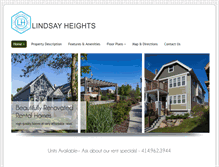 Tablet Screenshot of lindsayheightsrentals.com